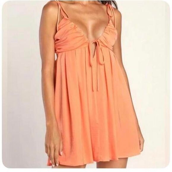Lulus Women's Orange Dress - Picture 4 of 4